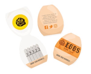 egg-shaped Easter seedsticks