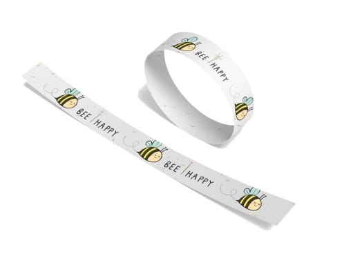 Custom Wristband made from Seed Paper