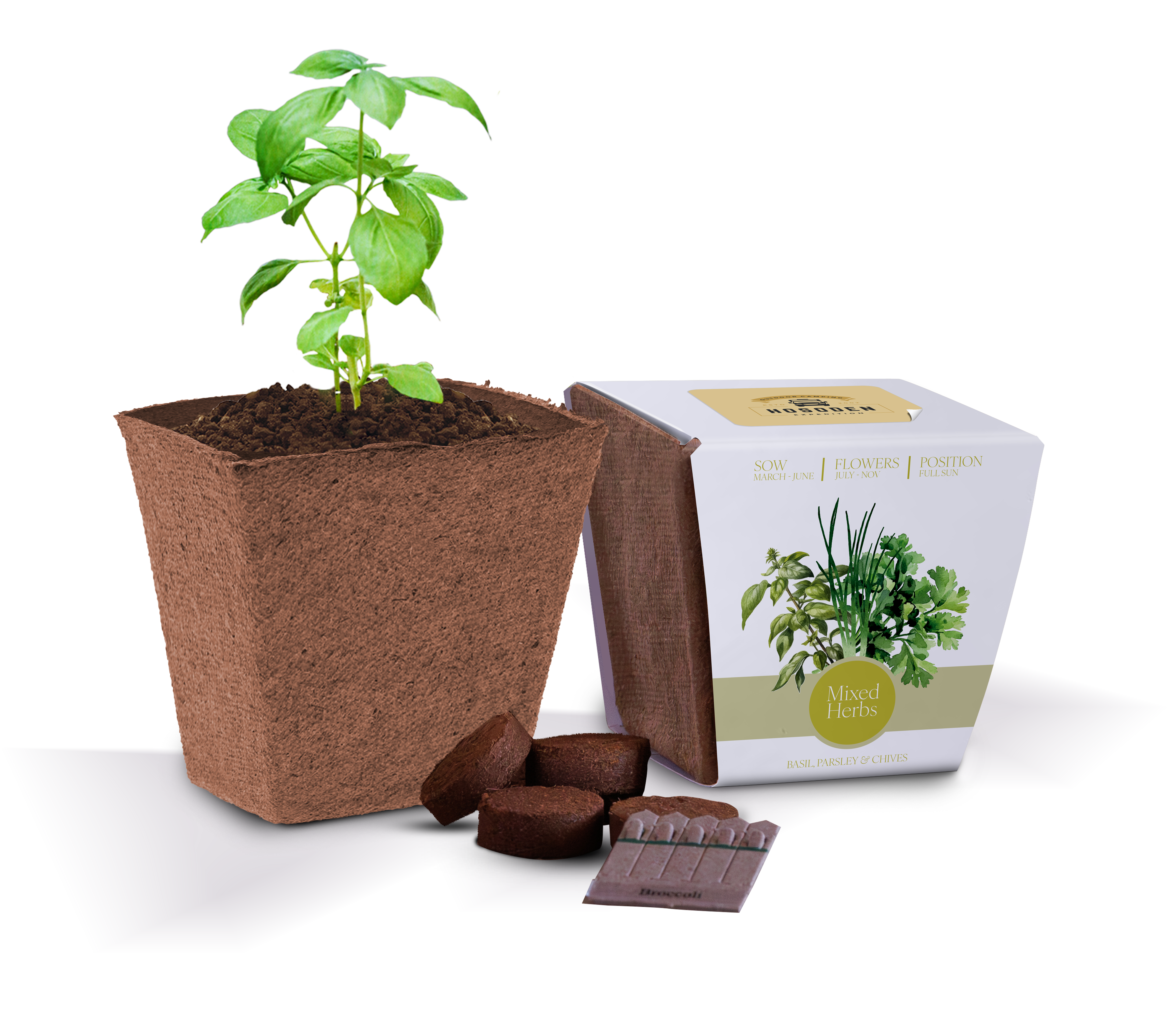 Essentials Bio Pot Gardens - Example (Mixed Herbs) (3D)