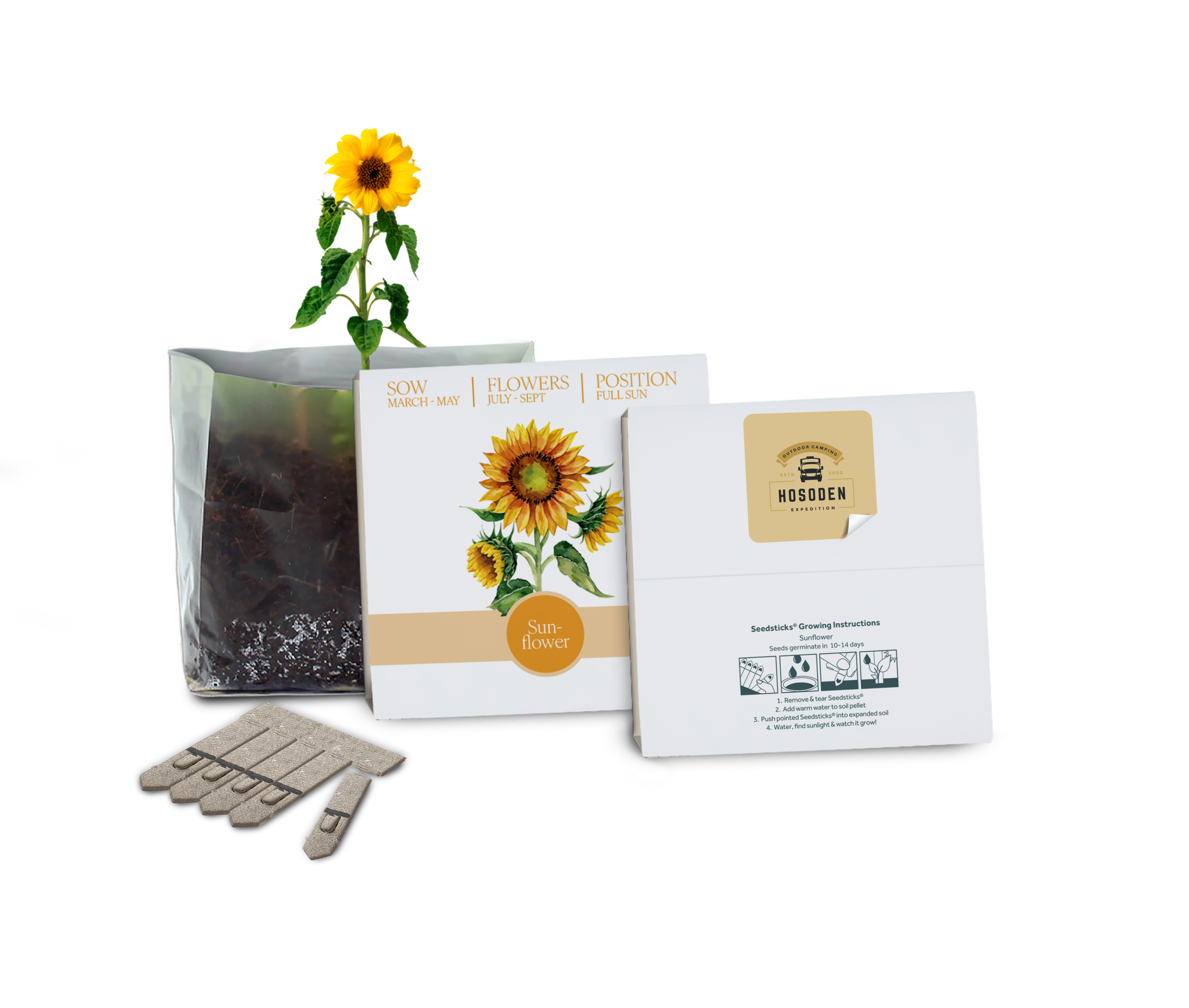 Essentials Letterbox Gardens - Example Artwork 3D (Sunflower)