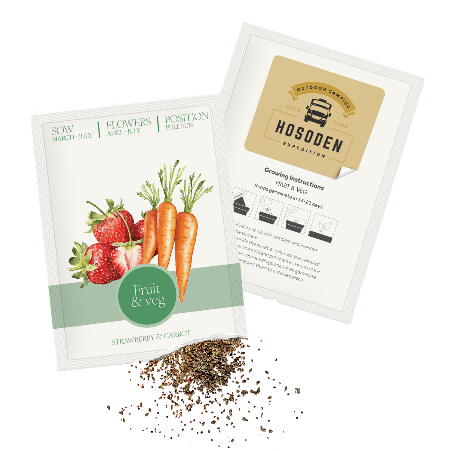 Essentials Seed Packets - Example Artwork (Friuit & Veg)